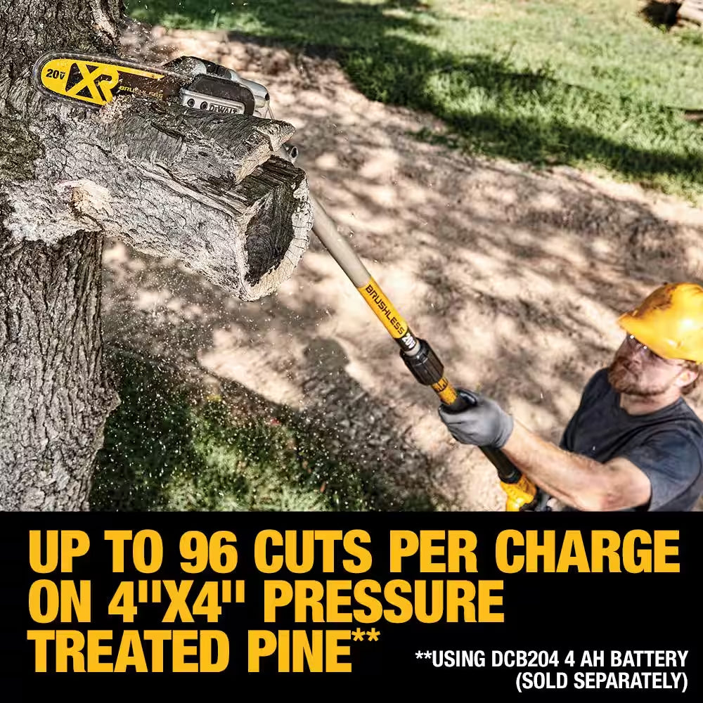 20V MAX 8In. Brushless Cordless Battery Powered Pole Saw (Tool Only)