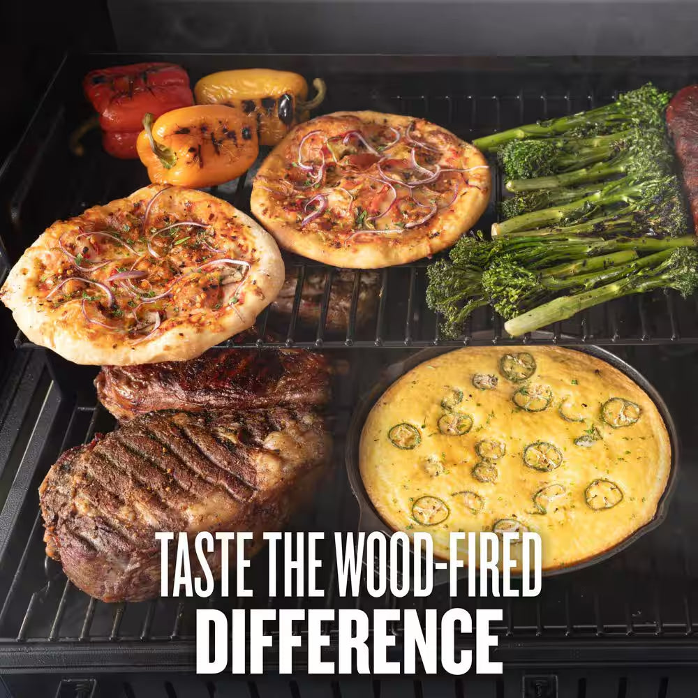Woodridge Pro Wi-Fi Pellet Grill and Smoker in Black