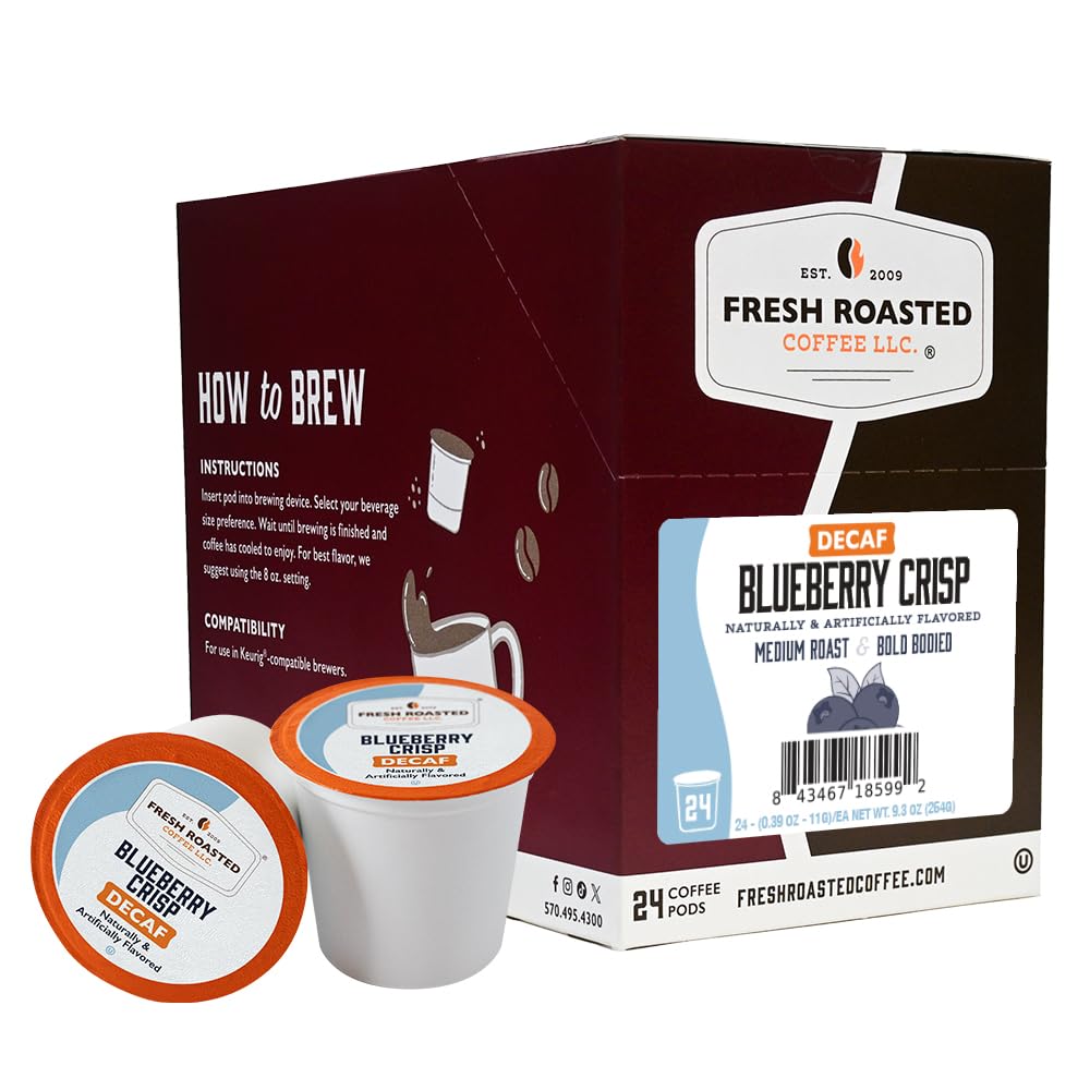 Fresh Roasted Coffee, Italian Roast, Dark, 96 Pods for K Cup Brewers