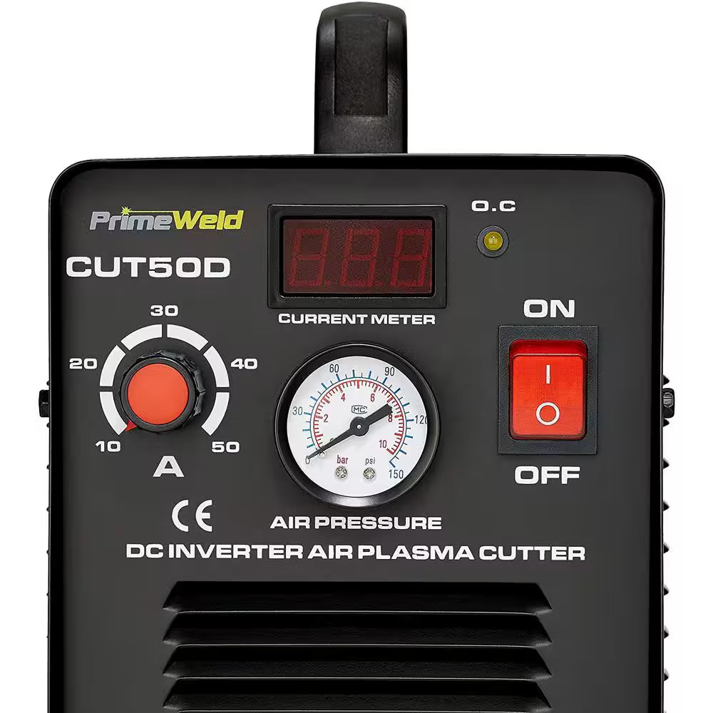 50 Amp Plasma Cutter 1/2 In. Clean Cut 110-Volt/220-Volt DC Cutting Machine
