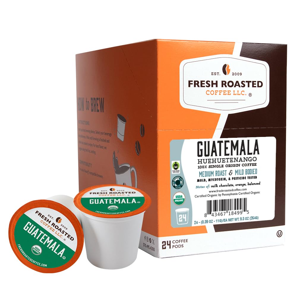 Fresh Roasted Coffee, Italian Roast, Dark, 96 Pods for K Cup Brewers