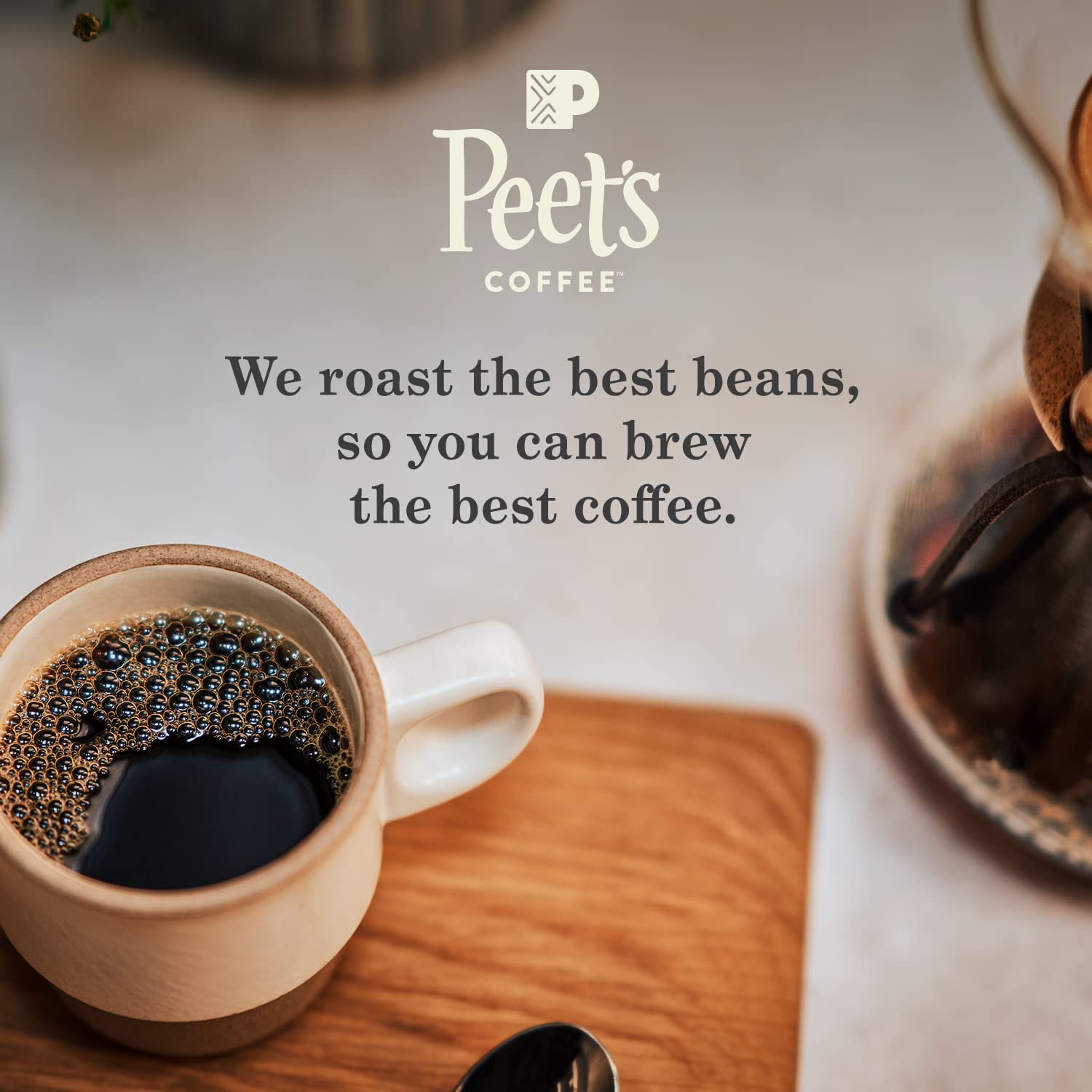 Peet's Coffee, Medium Roast Keurig K-Cup Pods - Café Domingo 54 Count (1 Box of 54 Pods)