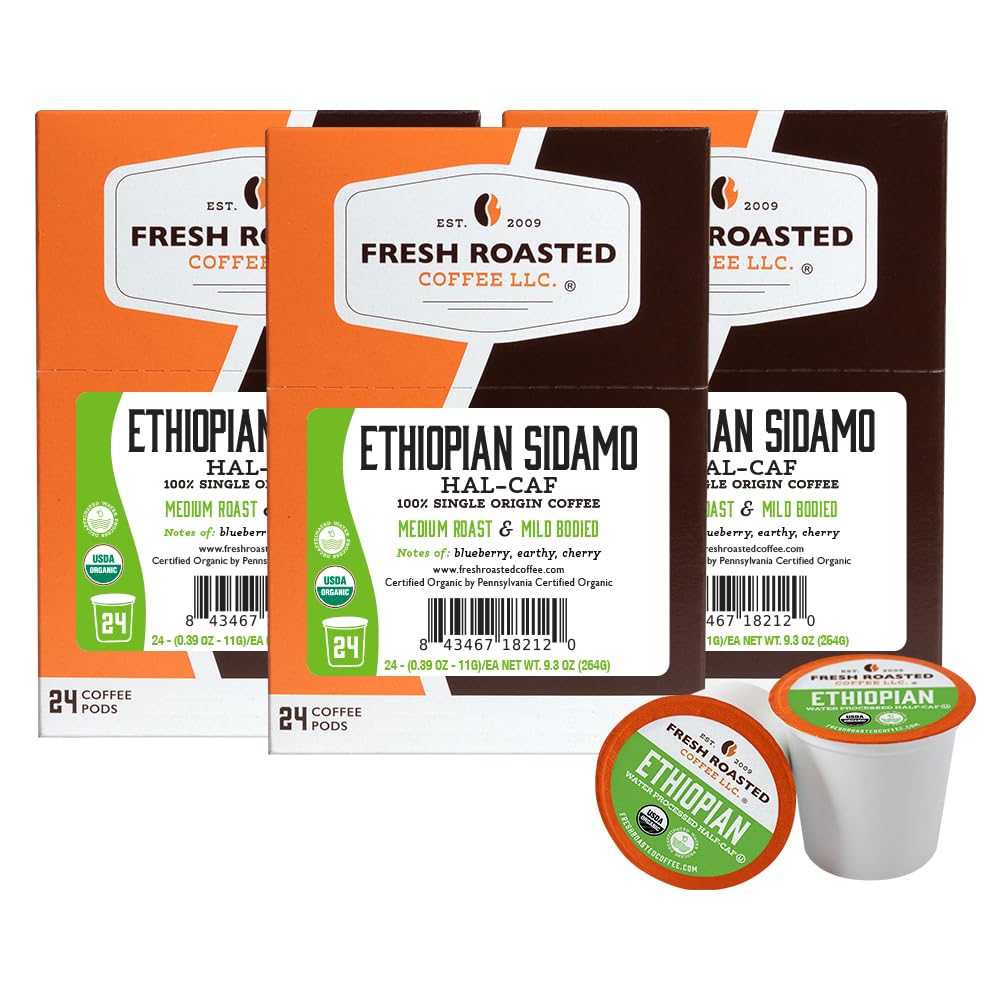 Fresh Roasted Coffee, Italian Roast, Dark, 96 Pods for K Cup Brewers