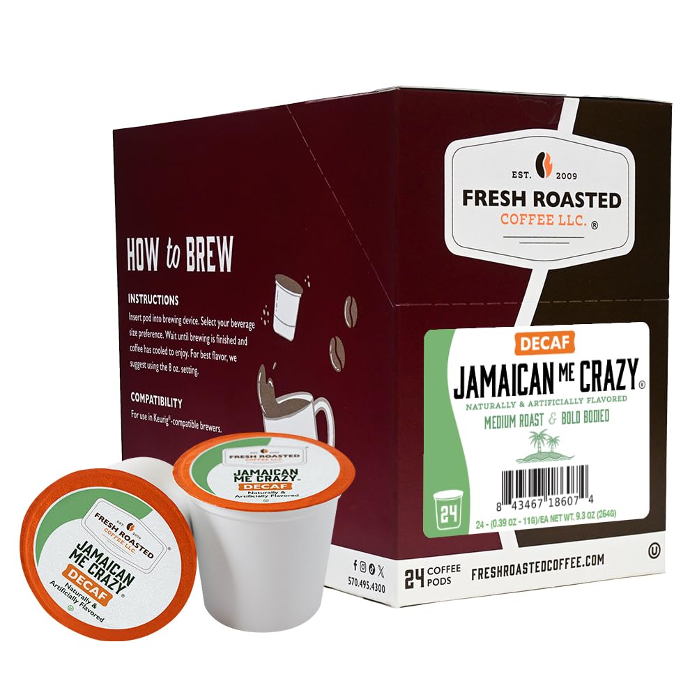 Fresh Roasted Coffee, Italian Roast, Dark, 96 Pods for K Cup Brewers