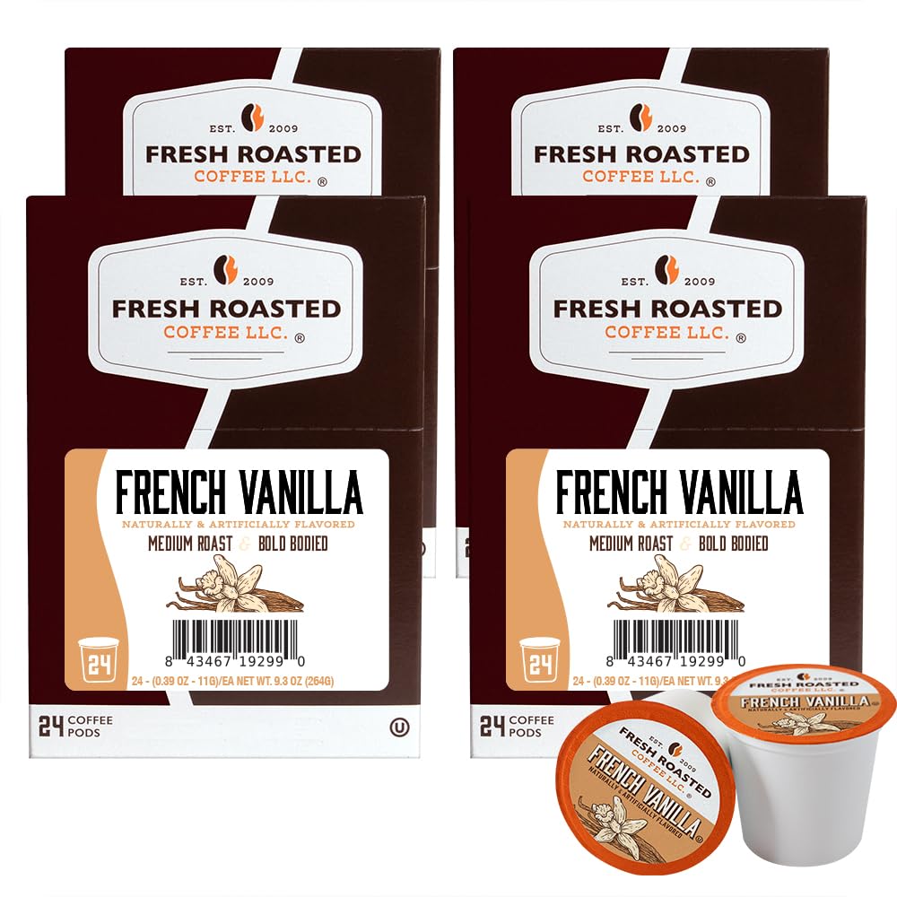 Fresh Roasted Coffee, Italian Roast, Dark, 96 Pods for K Cup Brewers