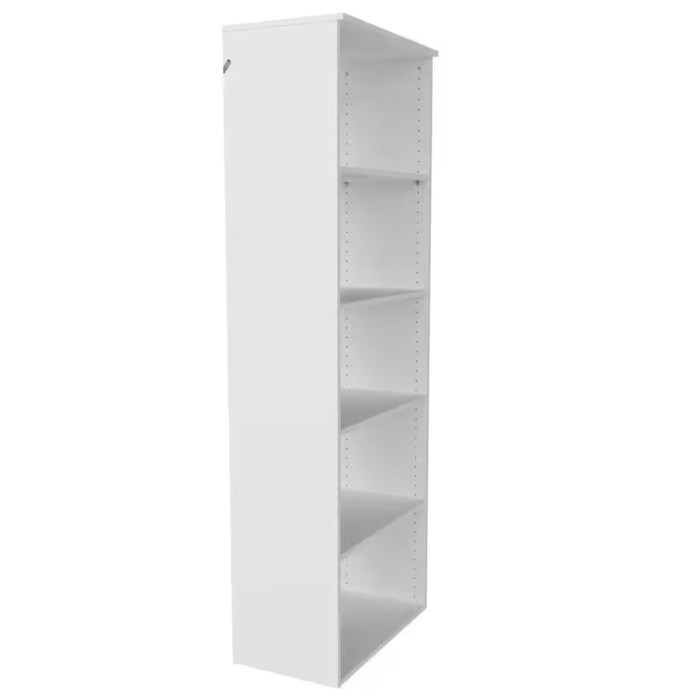 Style+ 25 In. W White Hanging Wood Closet Tower