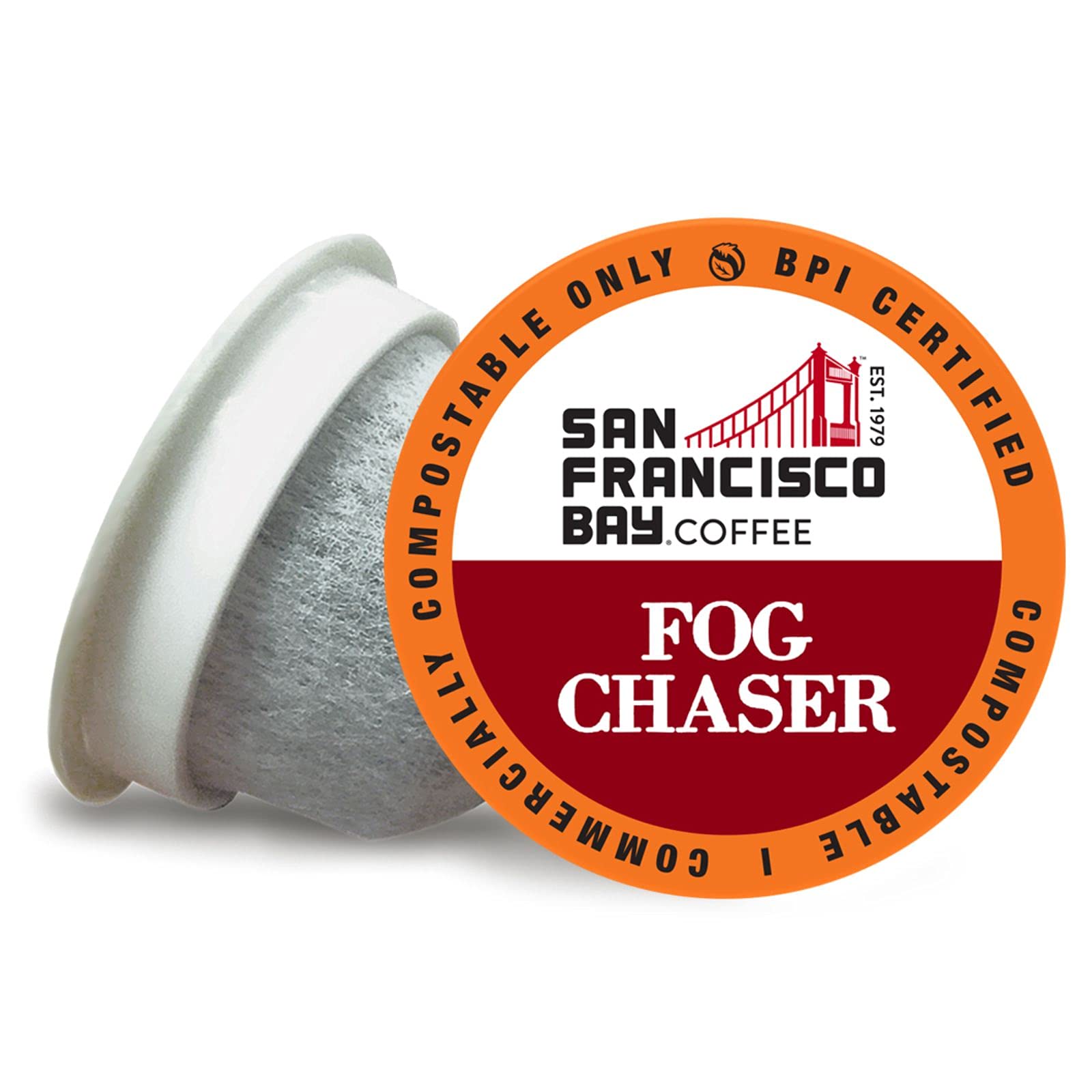 SAN FRANCISCO BAY SF Coffee OneCUP /Dark Roast Compostable Coffee Pods, K Cup Compatible Including Keurig 2.0 (Packaging May Vary), French Roast, 80 Count (Pack of 1)