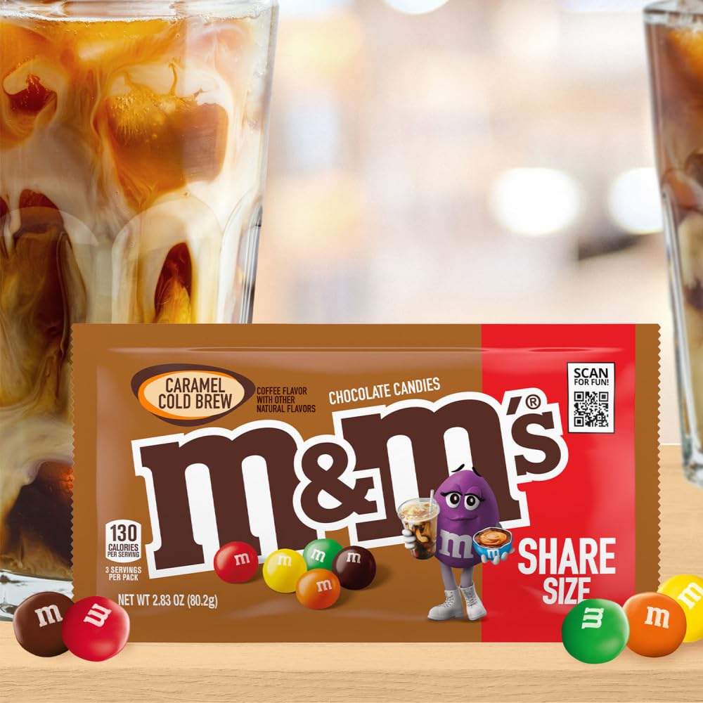 M&M'S Peanut Chocolate Candy, Full Size 1.74 oz Bag, Pack of 48 Bulk Candy Chocolate