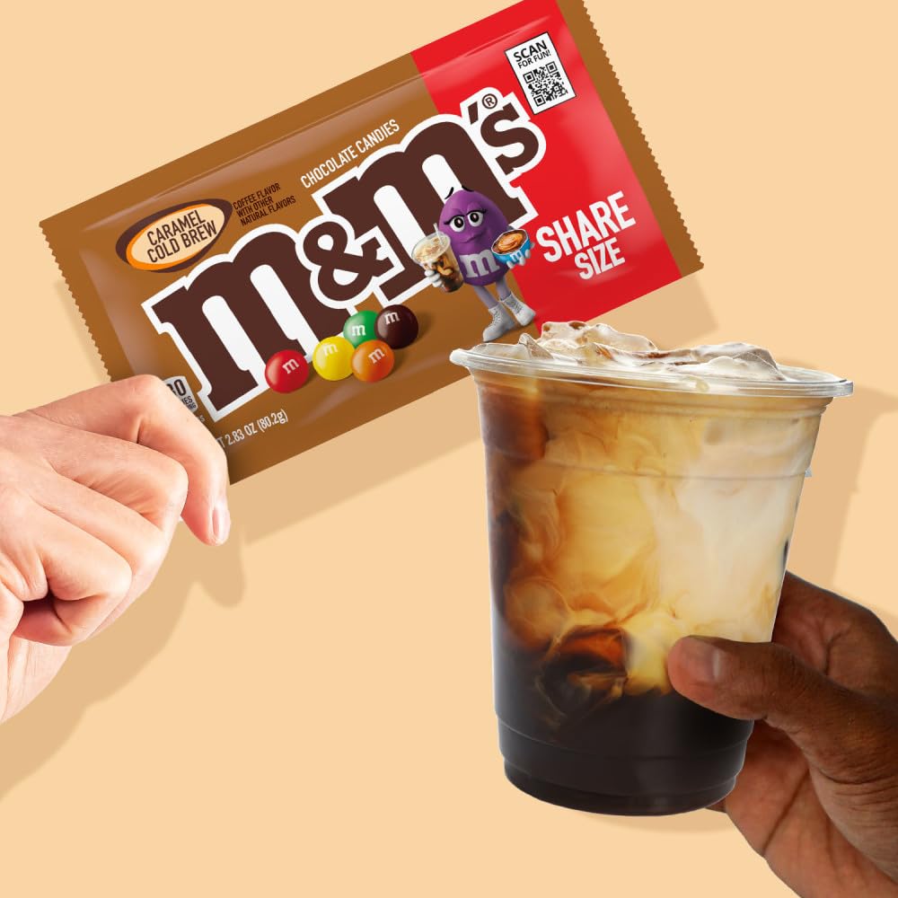 M&M'S Peanut Chocolate Candy, Full Size 1.74 oz Bag, Pack of 48 Bulk Candy Chocolate