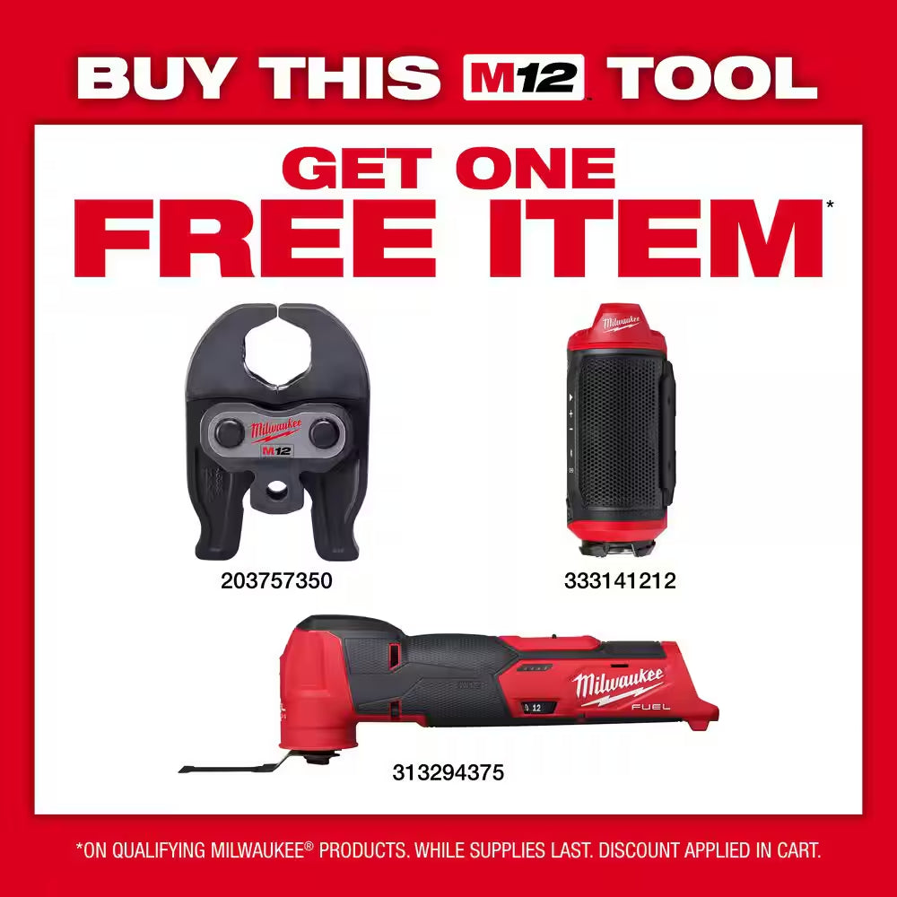 M12 12-Volt Lithium-Ion FORCE LOGIC Press Tool Kit W/ CTS Copper Jaws W/ ONE-KEY