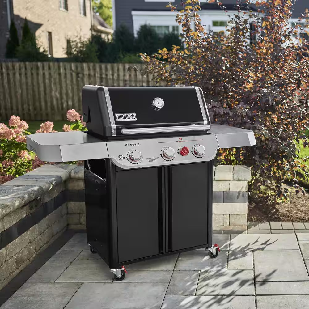 Genesis E-325 3-Burner Liquid Propane Gas Grill in Black with Large Sear Zone
