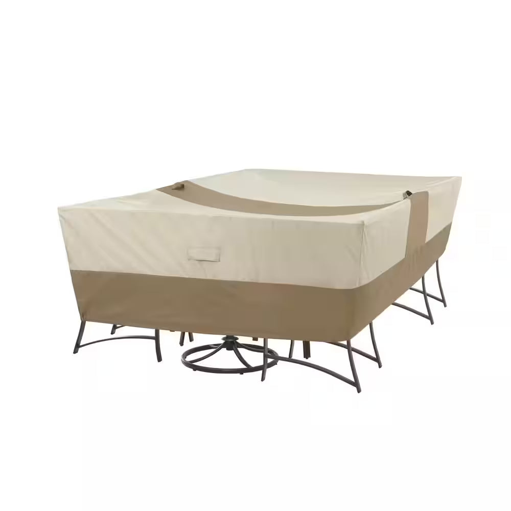 Rectangular Outdoor Patio Table with Chair Cover