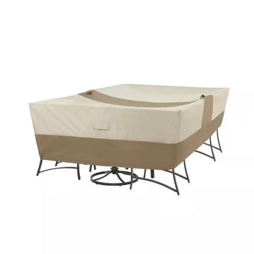 Rectangular Outdoor Patio Table with Chair Cover