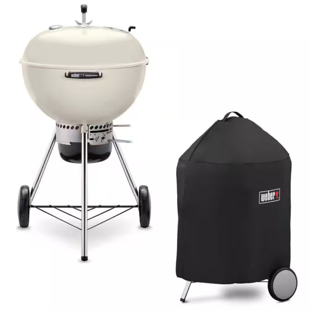 Master-Touch 22 In. Charcoal Grill in Black with Built-In Thermometer