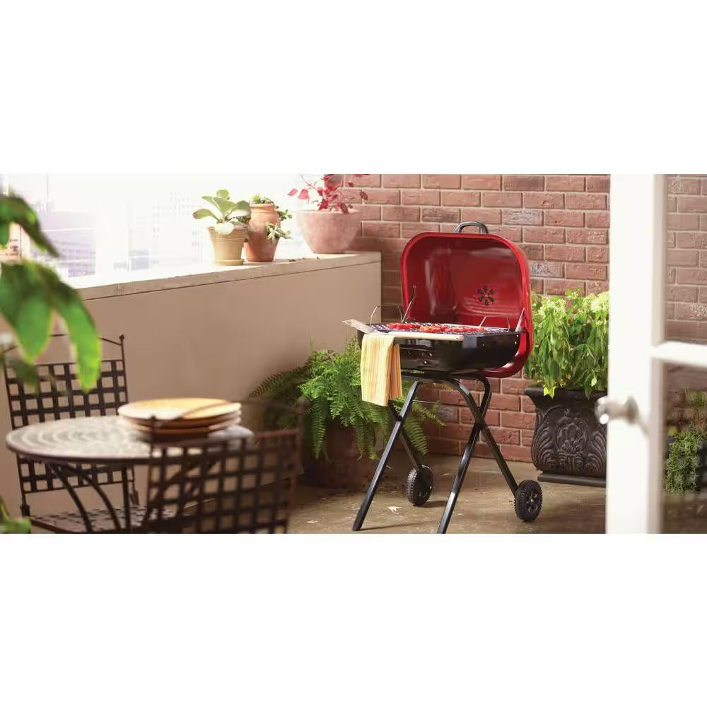 Walk-A-Bout Portable Red Charcoal Grill