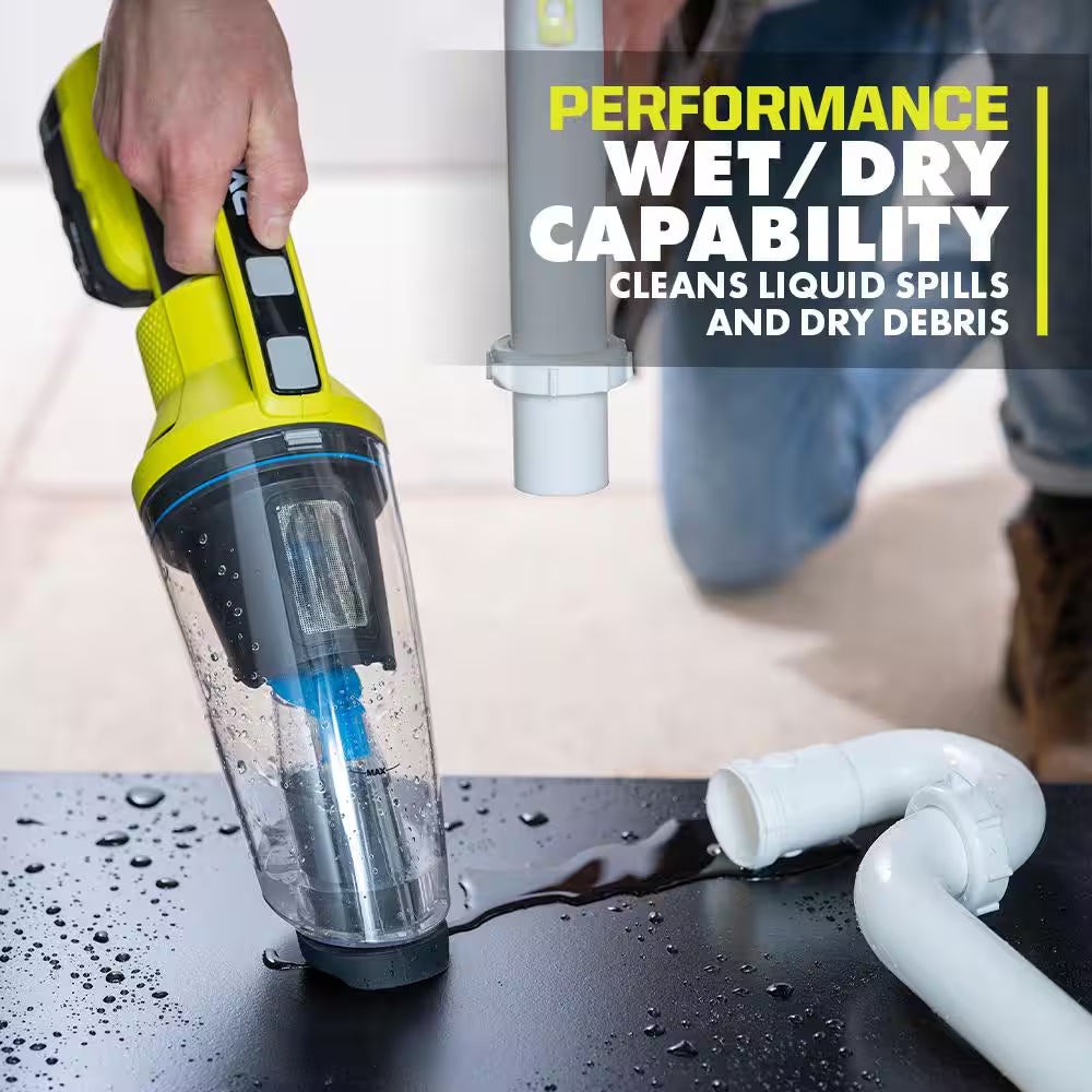 ONE+ 18V HIGH PERFORMANCE Kit W/ 4.0 Ah Battery, 2.0 Ah Battery, Charger, & FREE ONE+ Cordless Wet/Dry Hand Vacuum