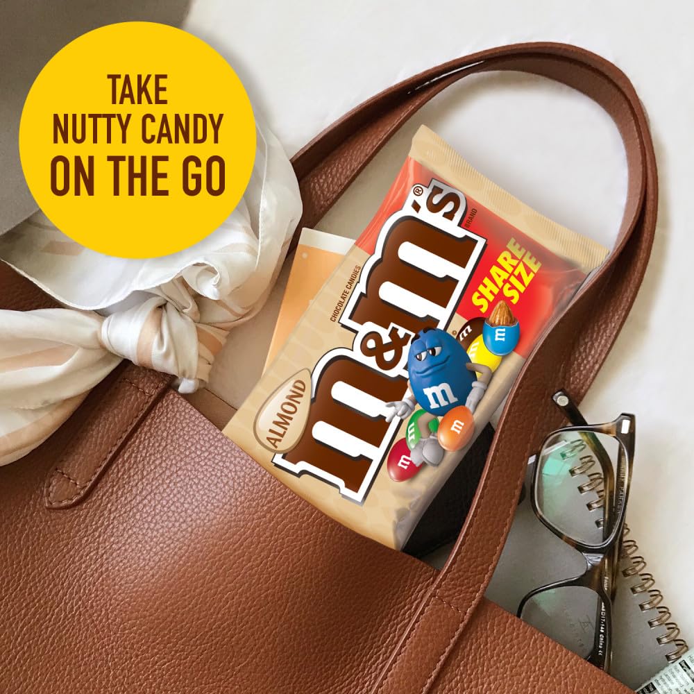 M&M'S Peanut Chocolate Candy, Full Size 1.74 oz Bag, Pack of 48 Bulk Candy Chocolate