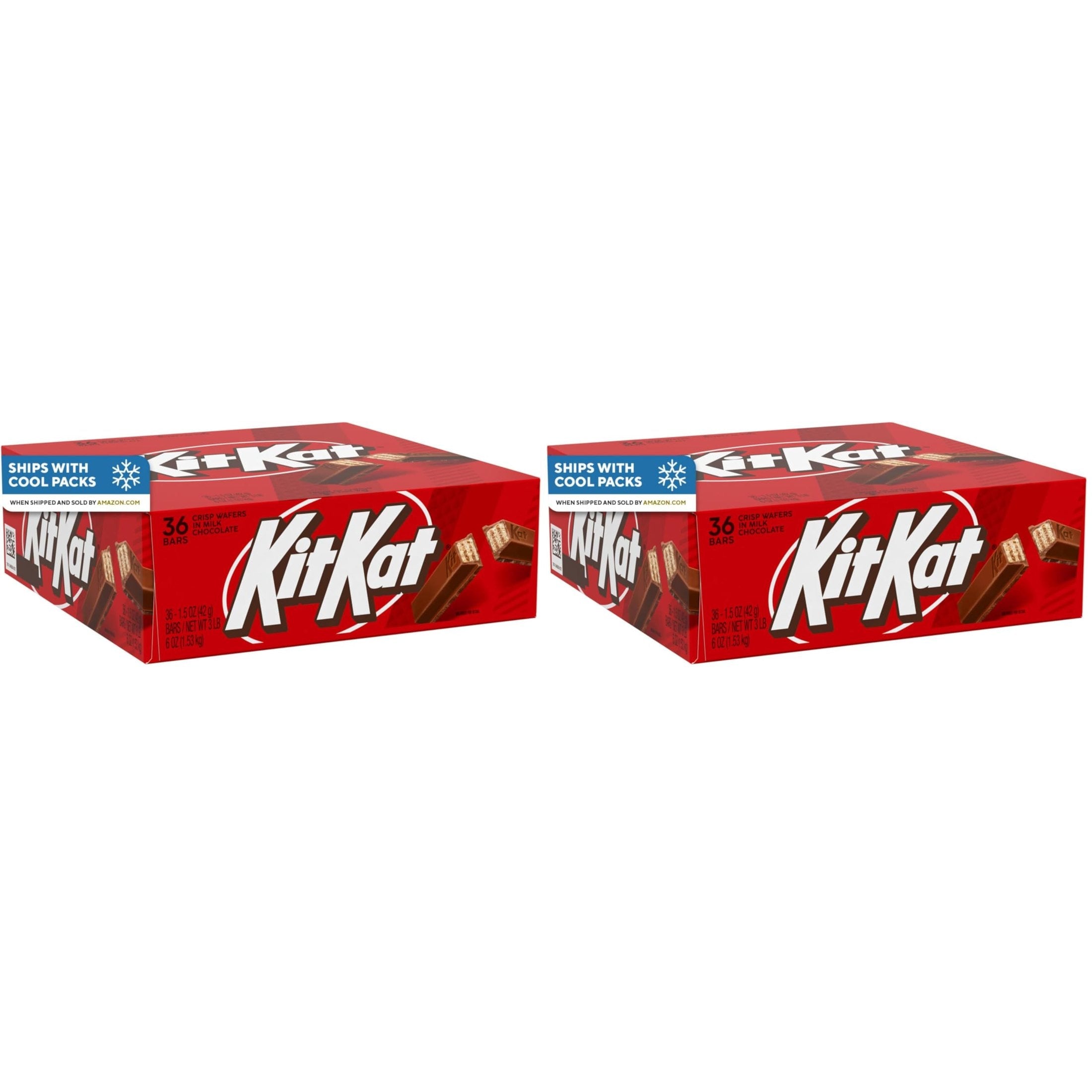 KIT KAT Milk Chocolate Wafer Candy Bars, 1.5 oz (36 Count)