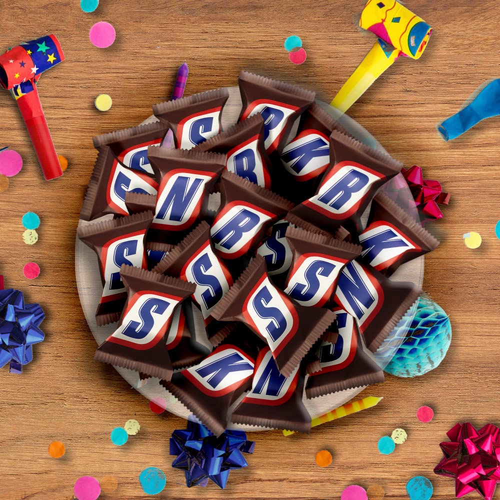 SNICKERS Full Size Bulk Milk Chocolate Candy Bars, 1.86 oz Bar, 48 ct Box