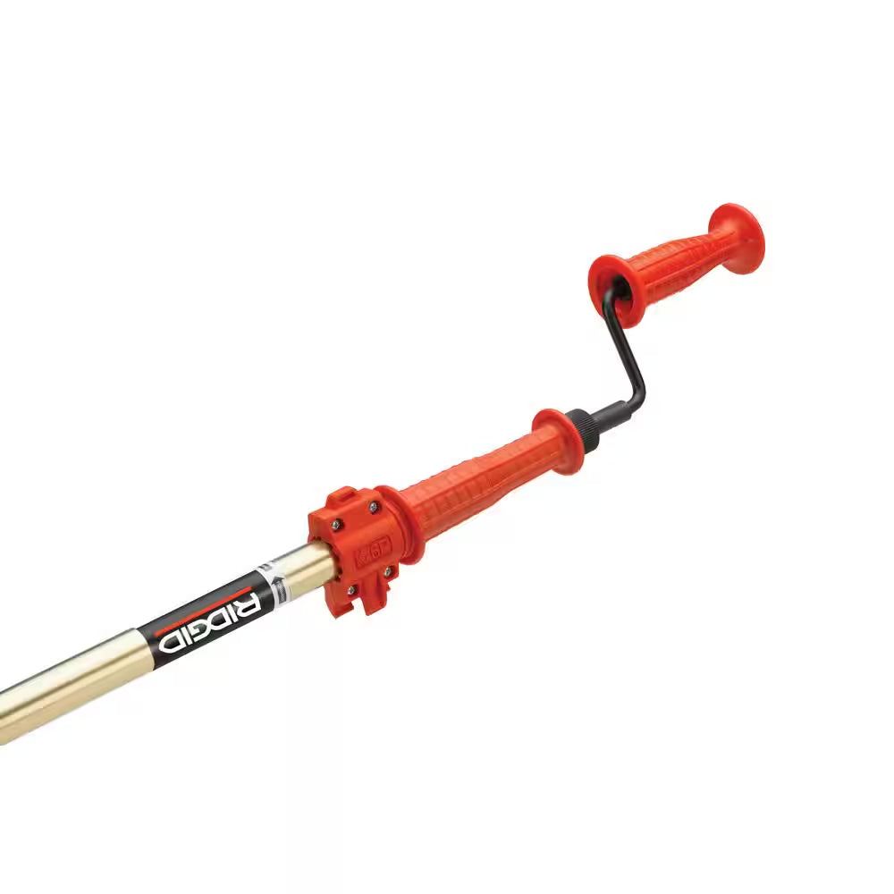 K-6P Hybrid Toilet Snake Auger, 6 Ft. Cable with Integrated Bulb Head and Convenient Storage Bag Bundle