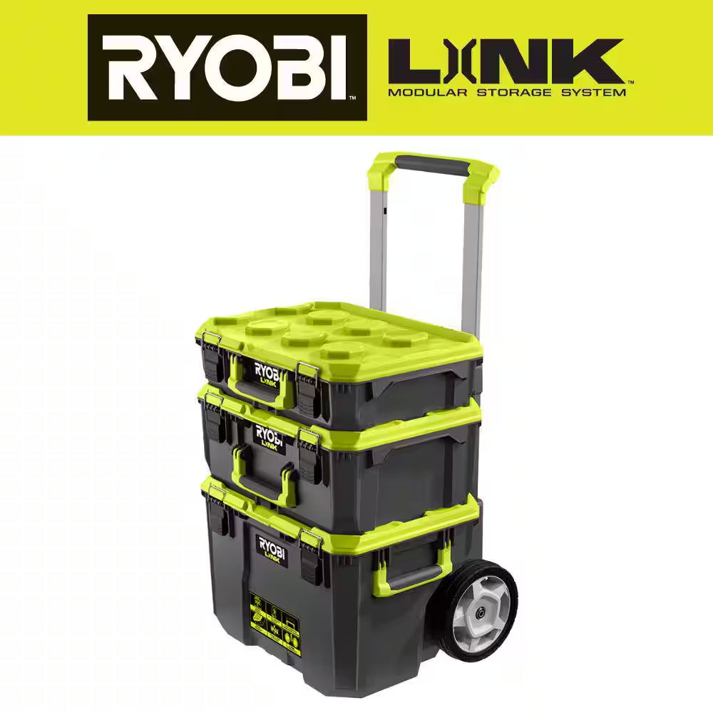 22.2 In. LINK Rolling Tool Box with Medium Tool Box, Standard Tool Box, and Tool Crate