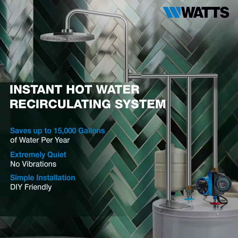 Hot Water Recirculation System, Heat H2O, 24 Hr Programmable Timer