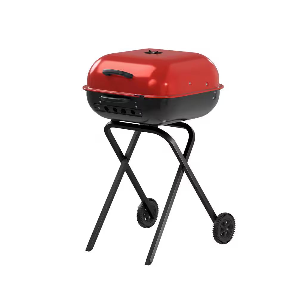 Walk-A-Bout Portable Red Charcoal Grill