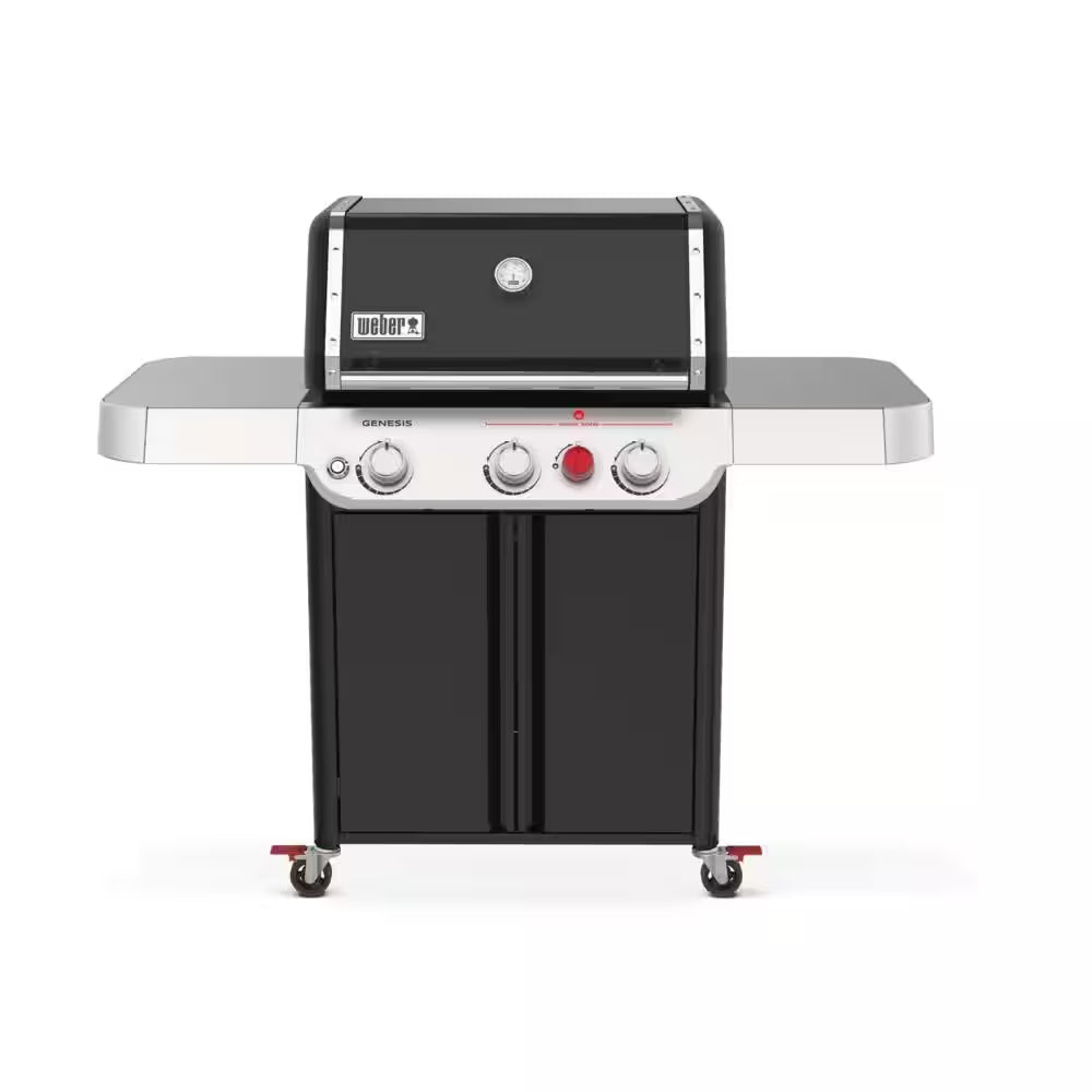 Genesis E-325 3-Burner Liquid Propane Gas Grill in Black with Large Sear Zone