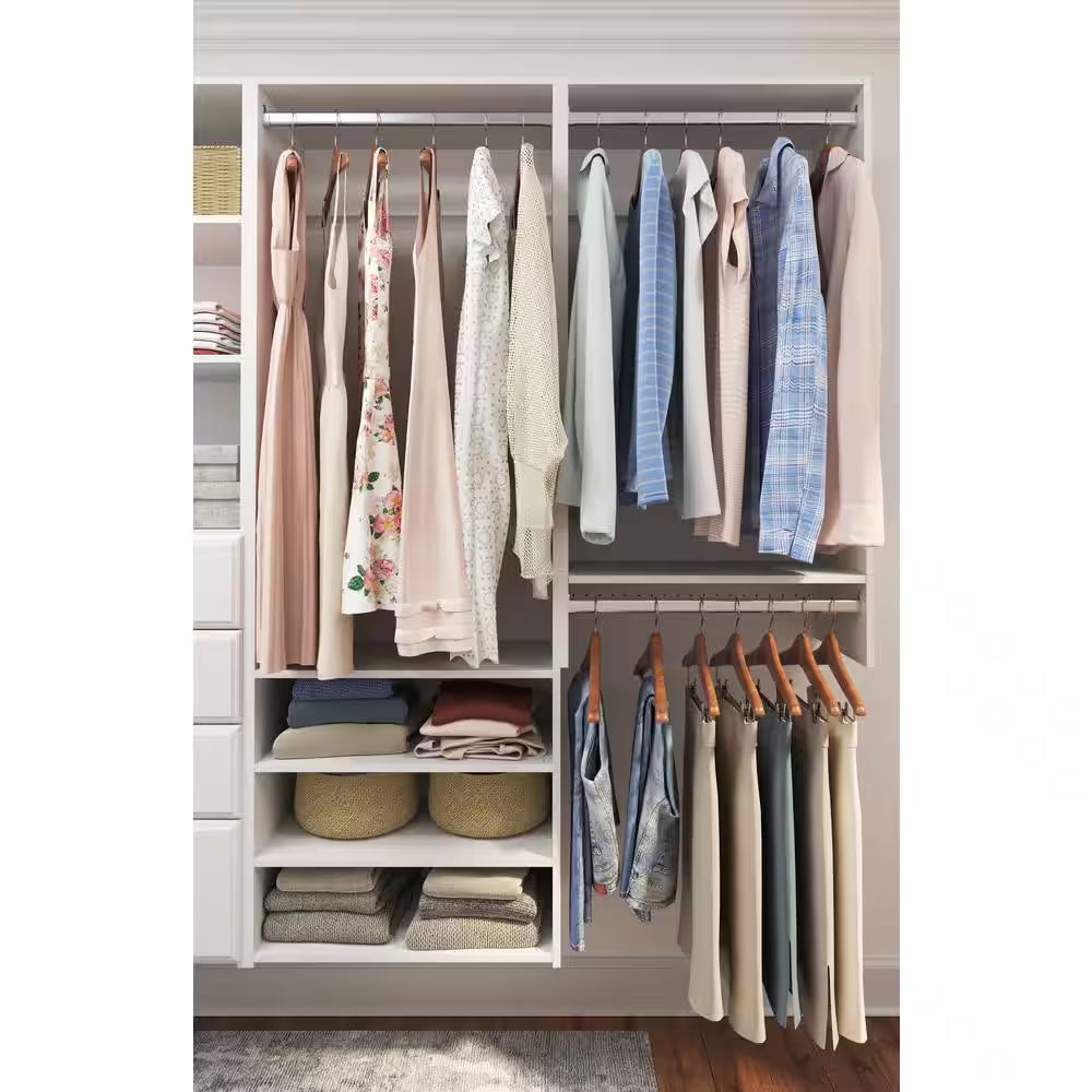 Select 25 In. W Classic White Wood Closet Tower