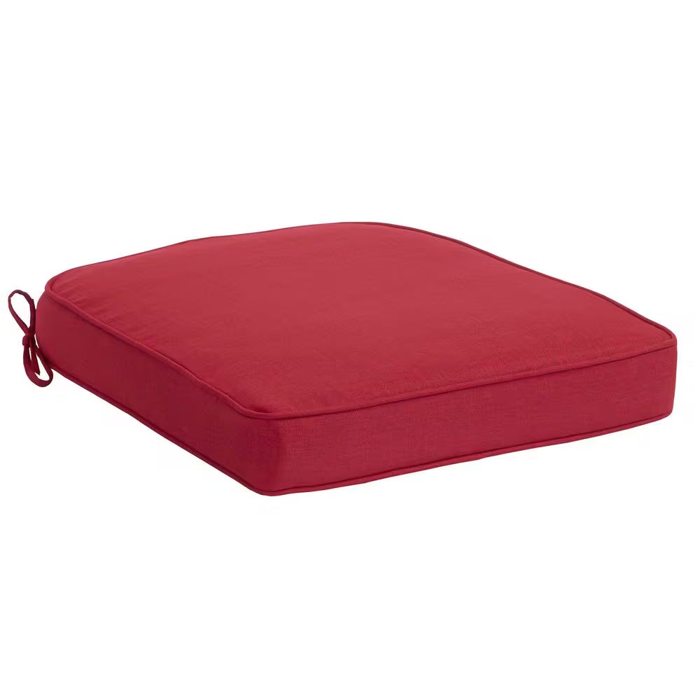 20 In. W X 20 In. D Cushionguard Universal Outdoor Seat Pad in Chili
