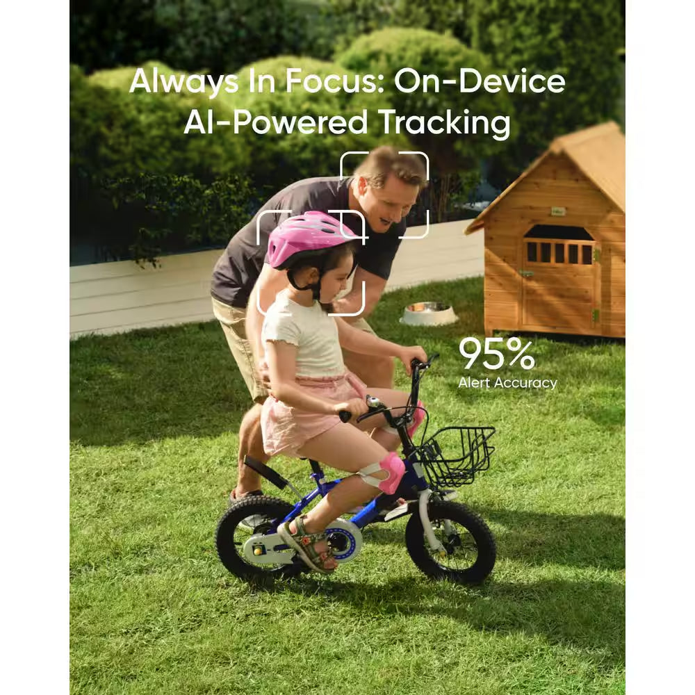 S340 Solocam Wireless Outdoor Solar Pan and Tilt Security Camera with 360-Degree Surveillance and No Monthly Fee