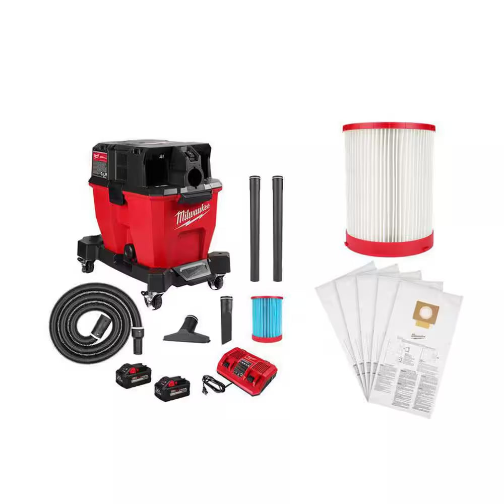 M18 18-Volt 2 Gal. Lithium-Ion Cordless Wet/Dry Vacuum with M18 XC 5.0 Ah Starter Kit