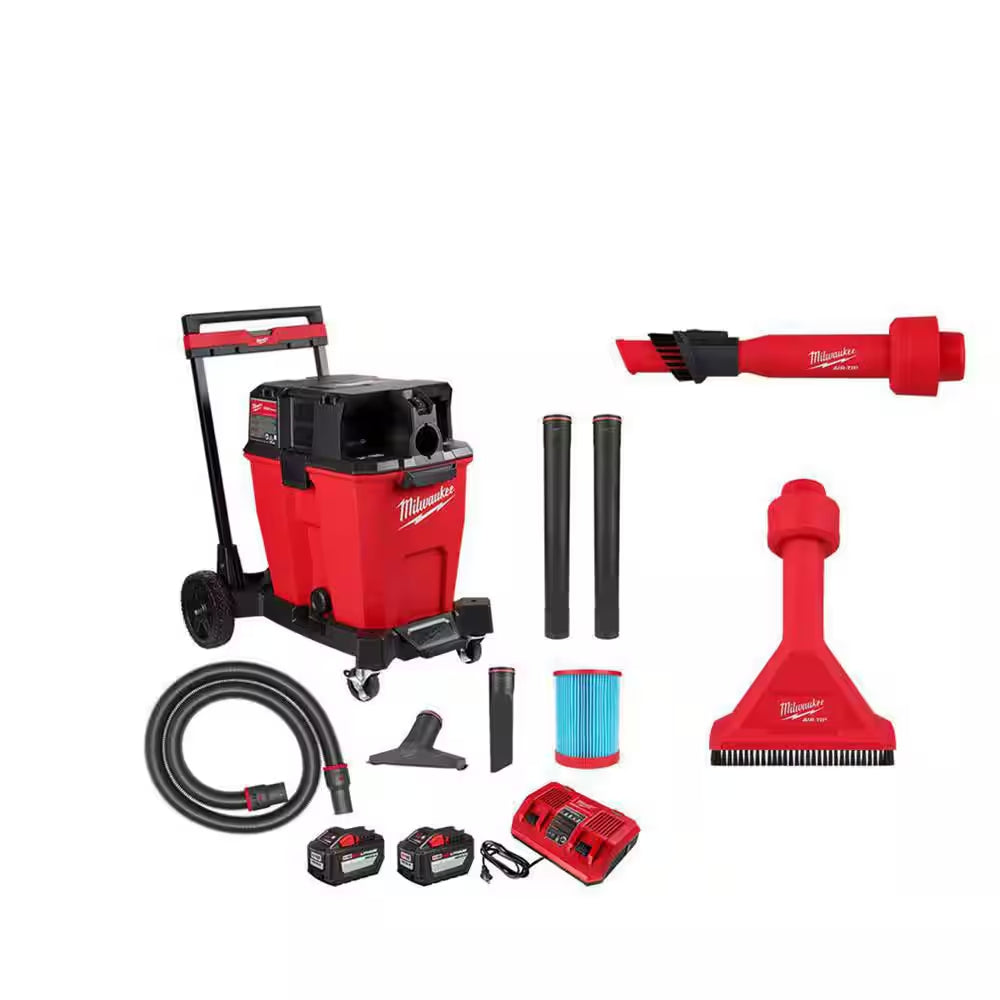 M18 18-Volt 2 Gal. Lithium-Ion Cordless Wet/Dry Vacuum with M18 XC 5.0 Ah Starter Kit