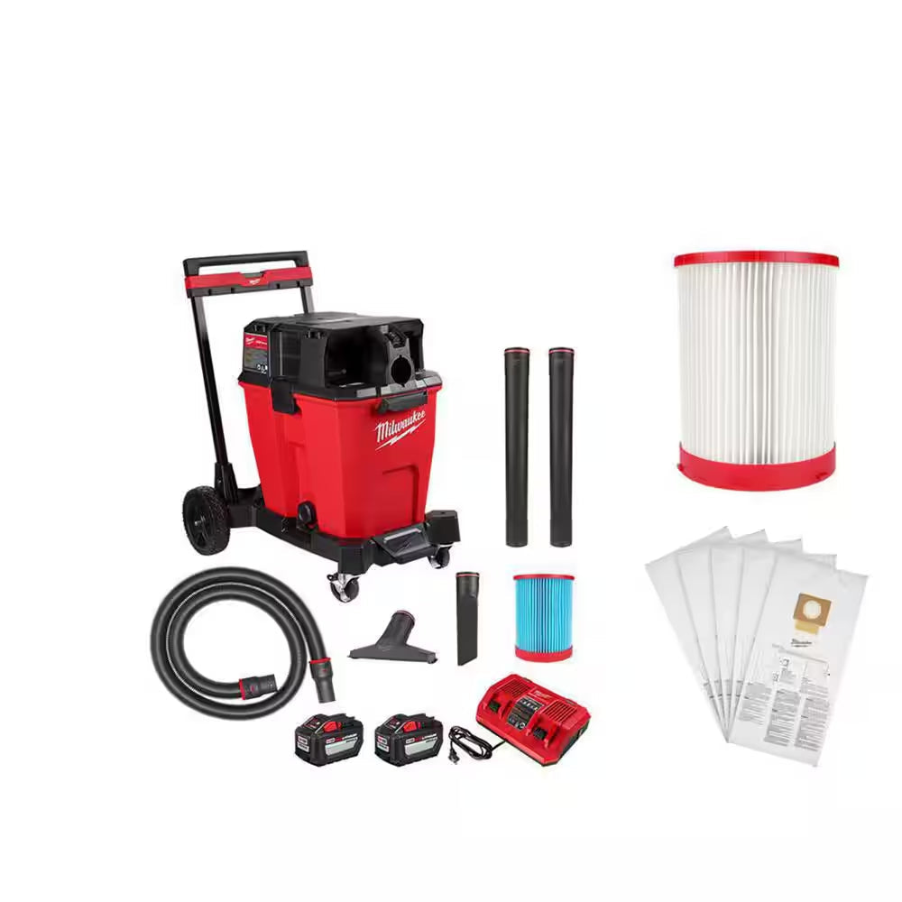 M18 18-Volt 2 Gal. Lithium-Ion Cordless Wet/Dry Vacuum with M18 XC 5.0 Ah Starter Kit