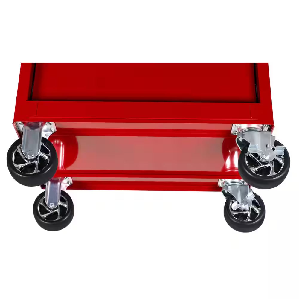 Tool Storage 27 In. W X 18 In. D Standard Duty Red Rolling Tool Chest Combo