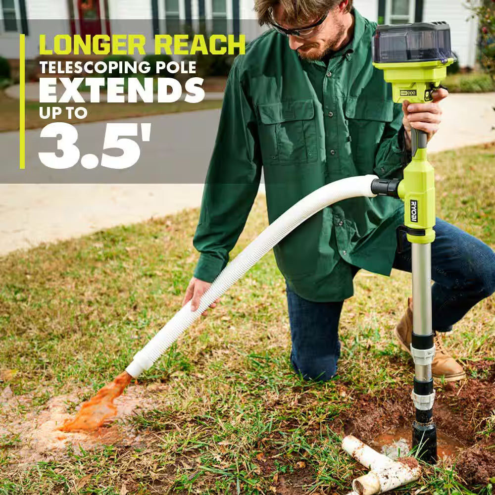 ONE+ 18V Cordless 1/6 HP Telescoping Pole Pump (Tool Only)