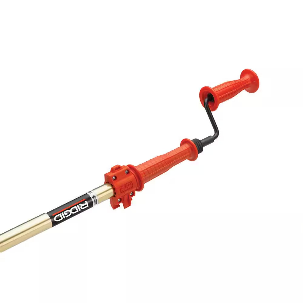 K-6P Hybrid Toilet Snake Auger, Cable Extends to 6 Ft. with Integrated Bulb Head (Manual or Cordless Drill Operated)