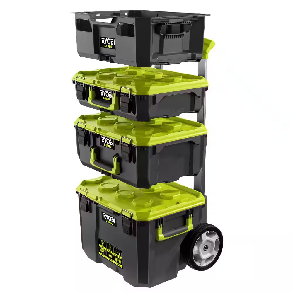 22.2 In. LINK Rolling Tool Box with Medium Tool Box, Standard Tool Box, and Tool Crate
