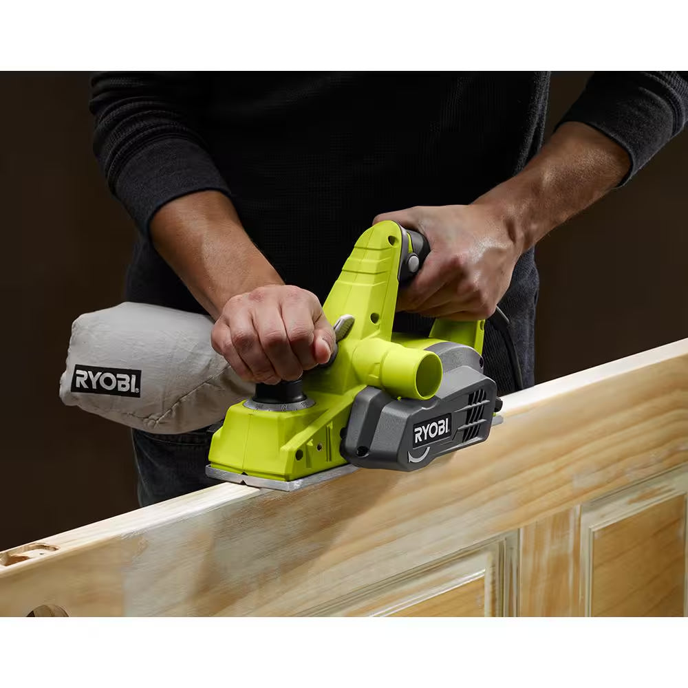 6 Amp Corded 3-1/4 In. Hand Planer with Dust Bag