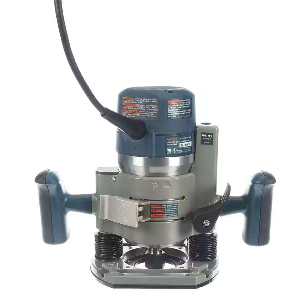 12 Amp 2-1/4 Horse Power Corded Peak Variable Speed Plunge and Fixed Base Router Kit with Hard Case