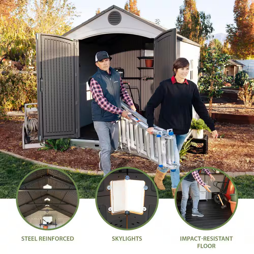 8 Ft. X 12.5 Ft. Resin Outdoor Storage Shed