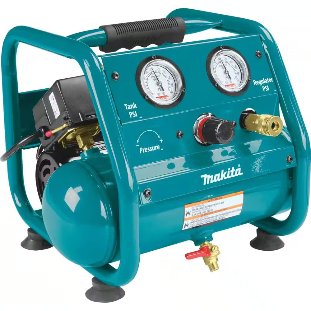 1 Gal. 125 PSI Portable Electric Compact Air Compressor with Pneumatic 2 In. 18-Gauge Brad Nailer