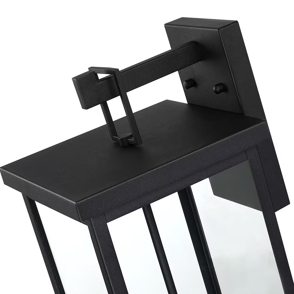 Trevot 3-Light 22.5 In. Large Black Outdoor Wall Lantern Sconce