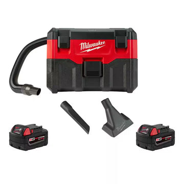 M18 18-Volt 2 Gal. Lithium-Ion Cordless Wet/Dry Vacuum with (2) M18 5.0 Ah Battery