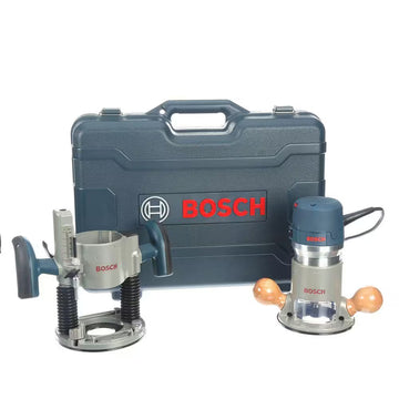 12 Amp 2-1/4 Horse Power Corded Peak Variable Speed Plunge and Fixed Base Router Kit with Hard Case