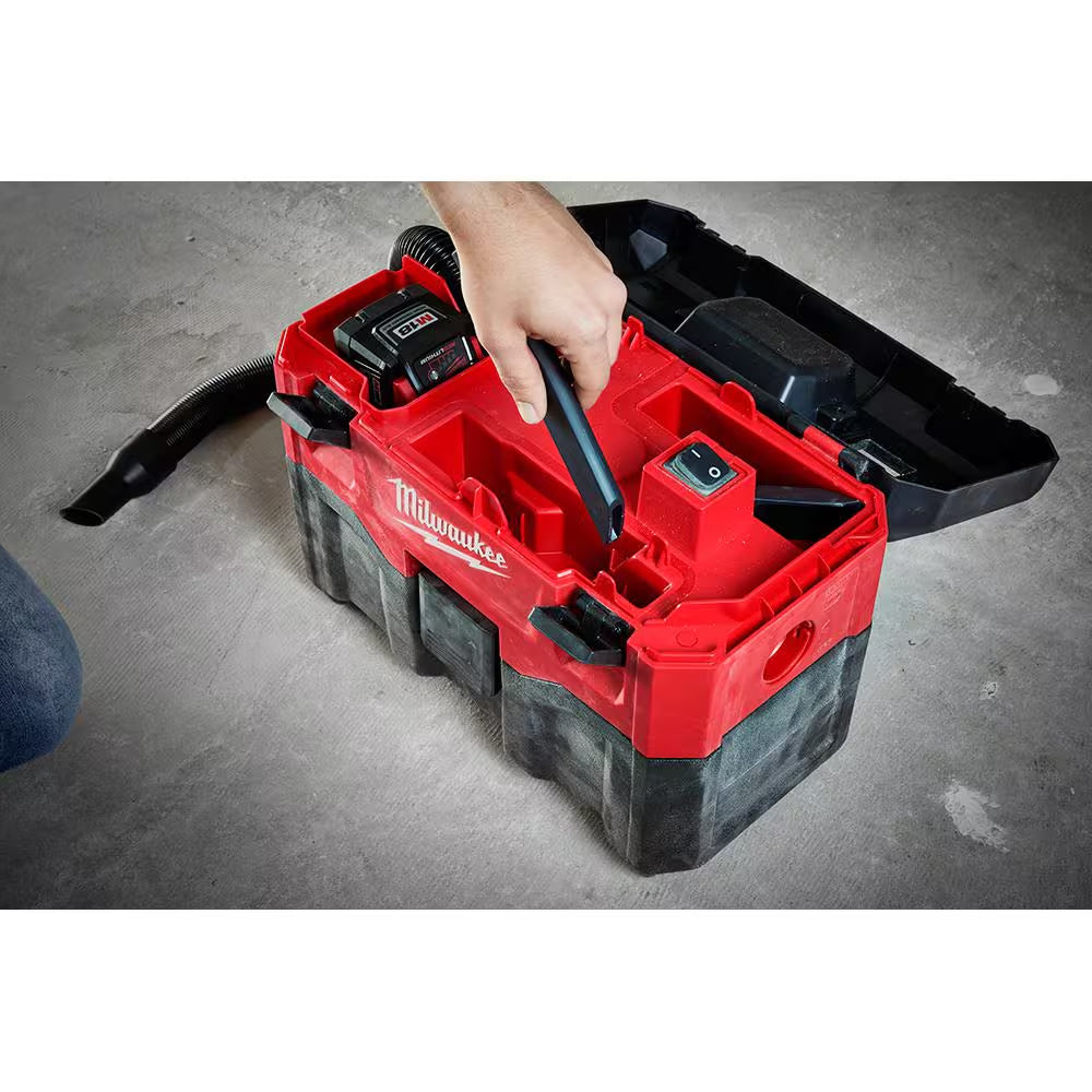 M18 18-Volt 2 Gal. Lithium-Ion Cordless Wet/Dry Vacuum with 2 M18 HIGH OUTPUT 6.0 Ah Batteries and Charger