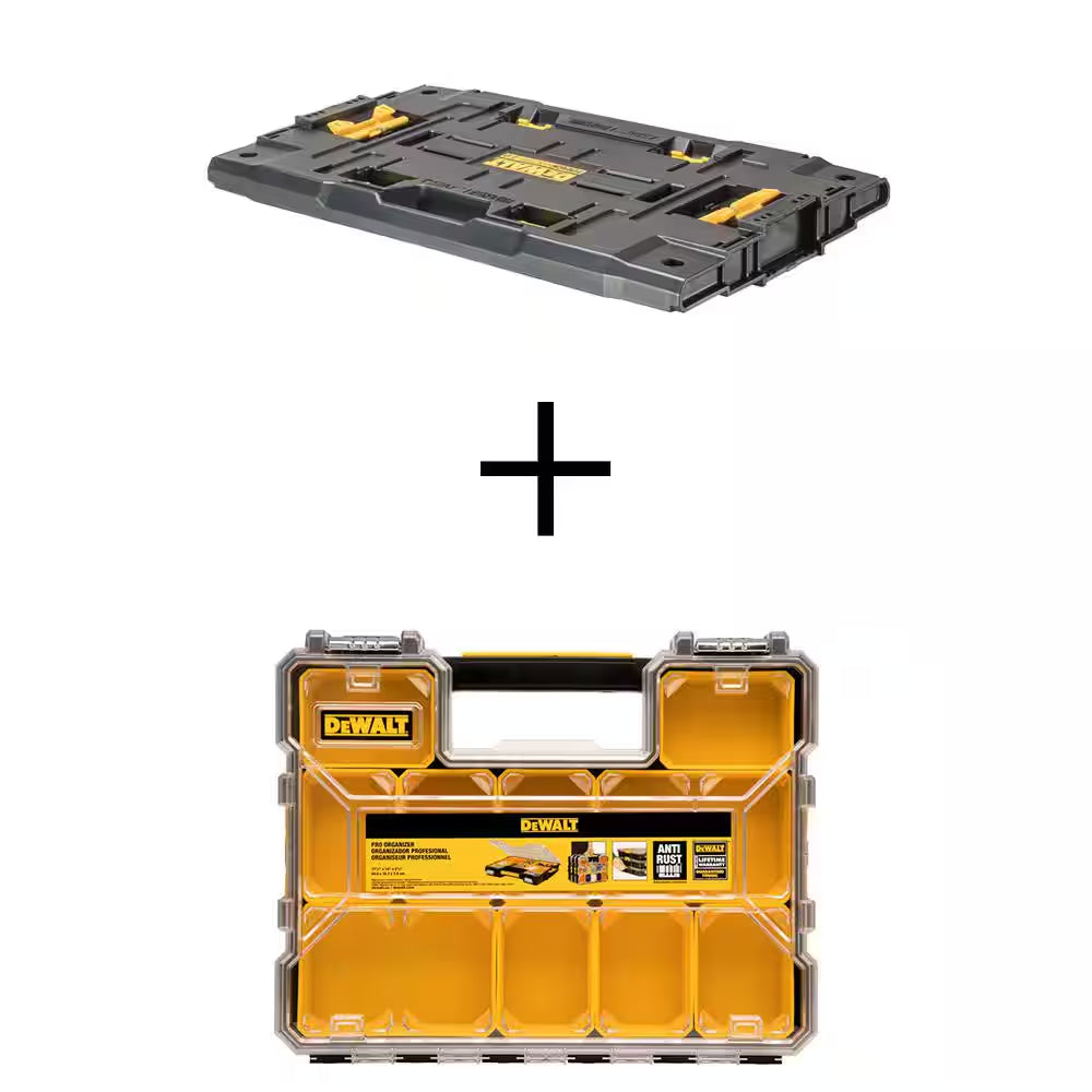 Adaptor Plate for TOUGHSYSTEM 2.0 and 10-Compartment Shallow Pro Small Parts Organizer