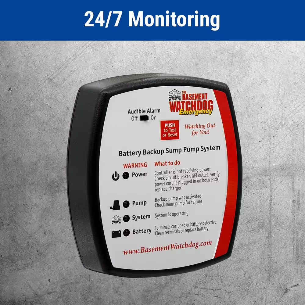 Emergency Battery Backup Sump Pump System