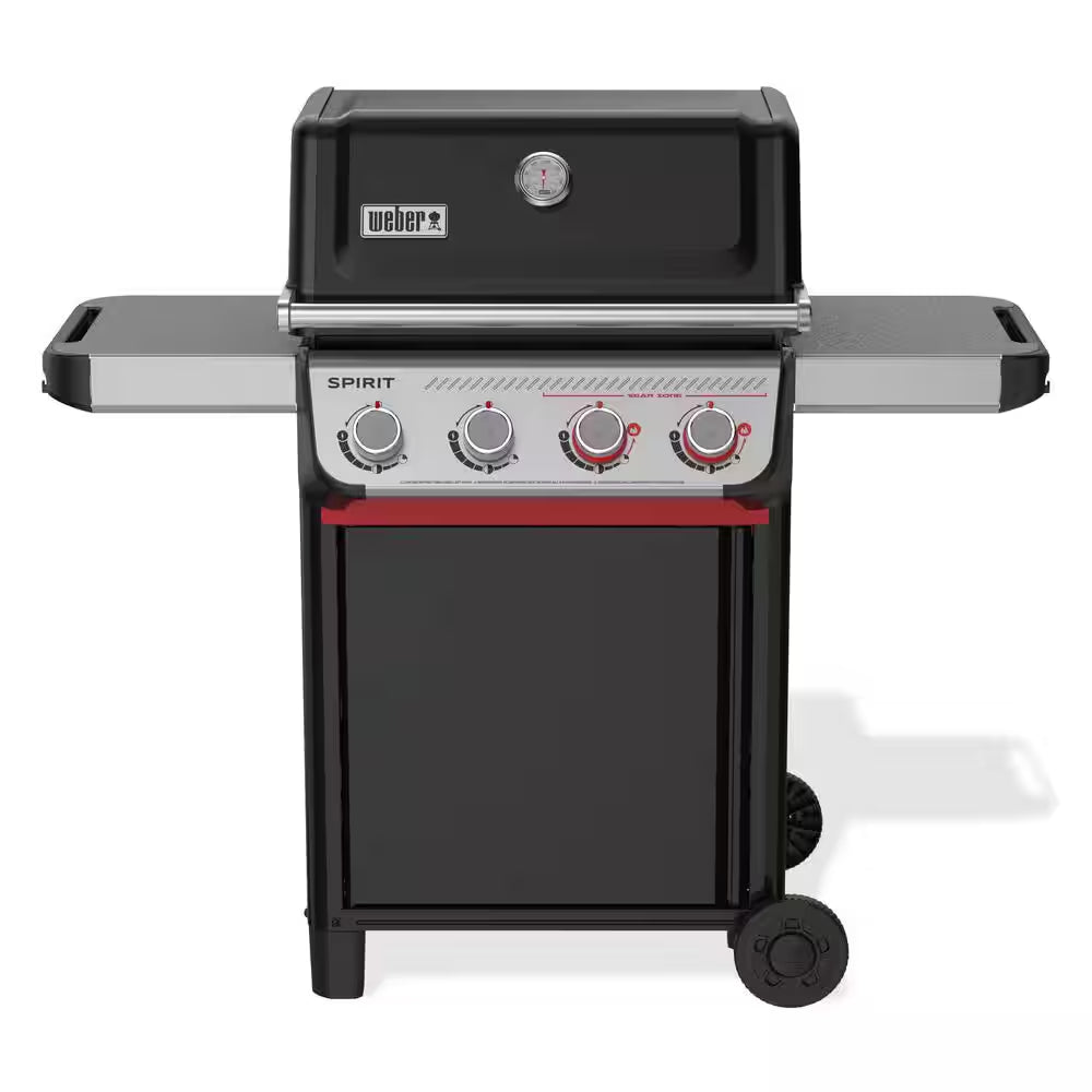 Spirit E-325 3-Burner Propane Gas Grill in Black with Powerful Boost Burners