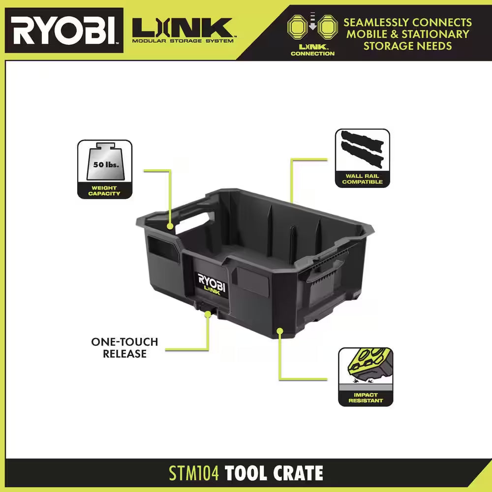 22.2 In. LINK Rolling Tool Box with Medium Tool Box, Standard Tool Box, and Tool Crate